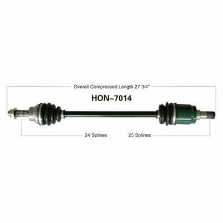 WIDE OPEN OE Replacement CV Axle for HONDA FRONT L SXS700M2 PIONEER 700/-4 HON-7014